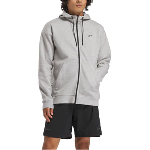 athlete full-zip hoodie - medium grey heather