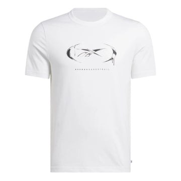 graphic series basketball drip t-shirt - White