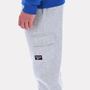 Reebok cargo pocket cuffed pants - light grey marl