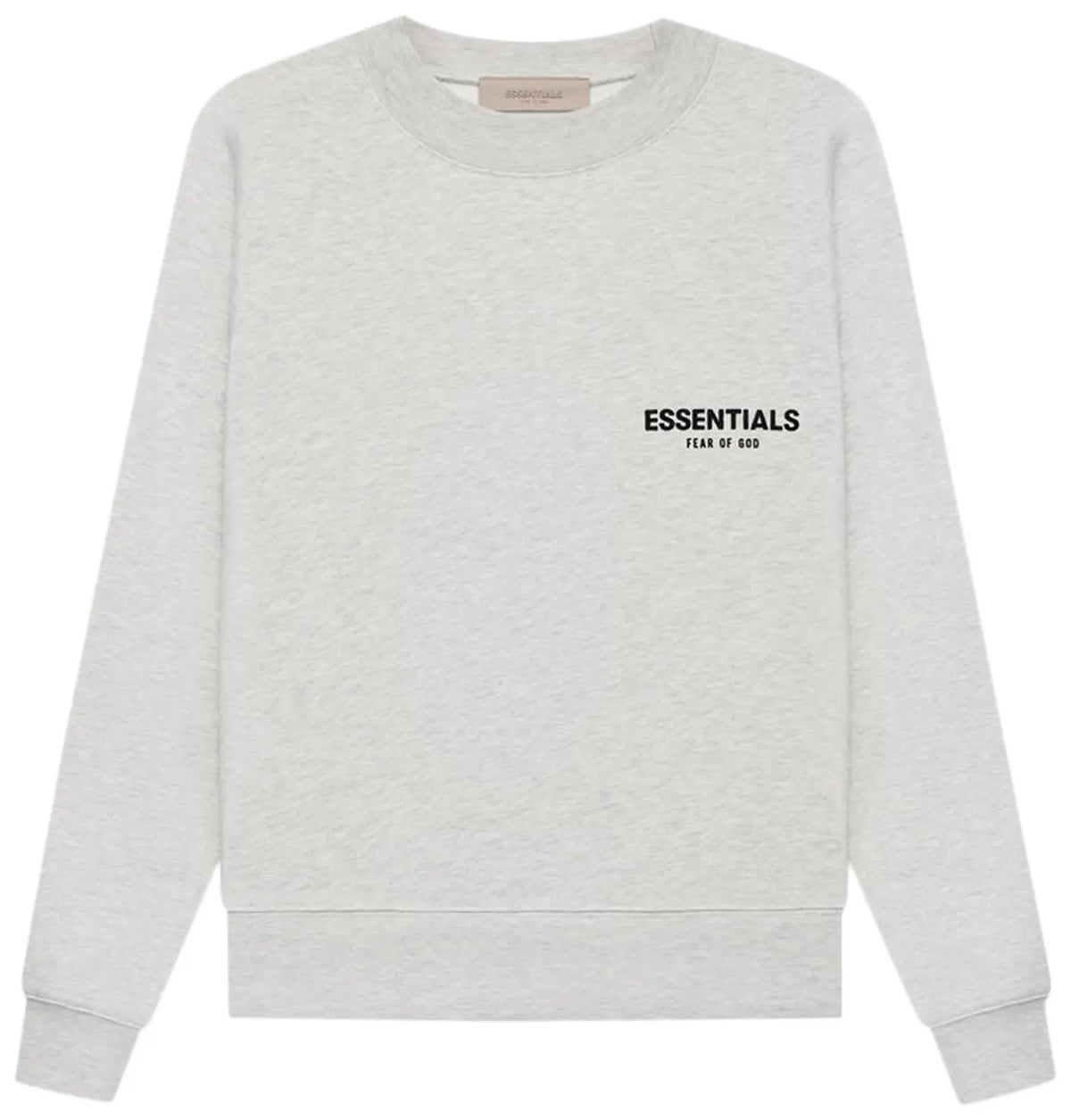 ESSENTIALS FOG CREWNECK LIGHT HEATHER OATMEAL SS22