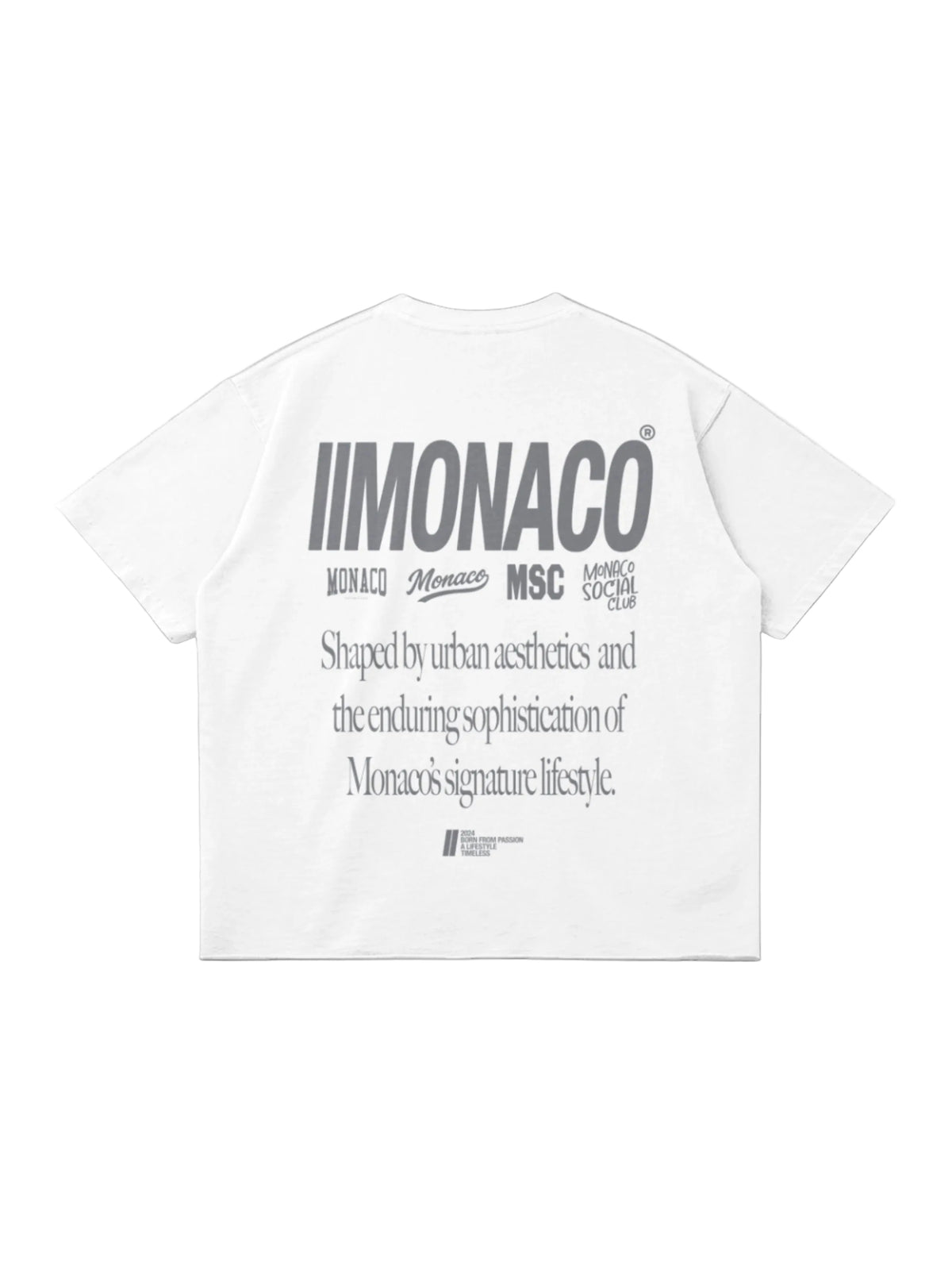 T-shirt MONACO AESTHETIC - Blanc