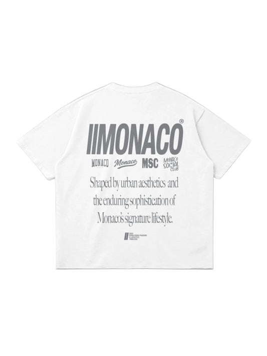 MONACO AESTHETIC TEE - White