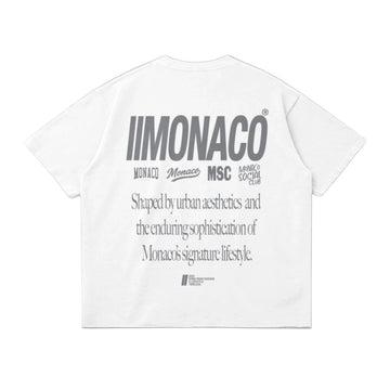 T-shirt MONACO AESTHETIC - Blanc