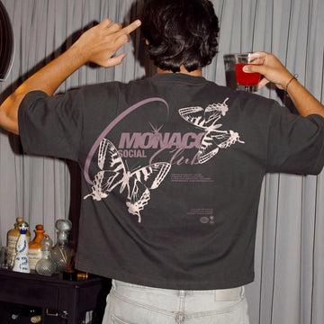 T-SHIRT SOCIAL BUTTERFLY - Noir