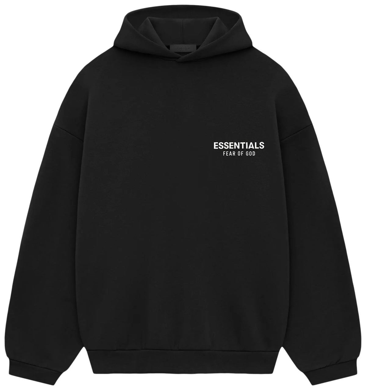 ESSENTIALS FOG HOODIE BLACK FW24