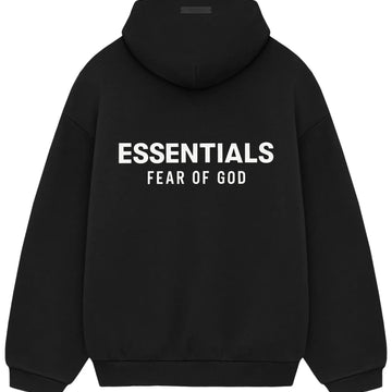 ESSENTIALS FOG HOODIE BLACK FW24