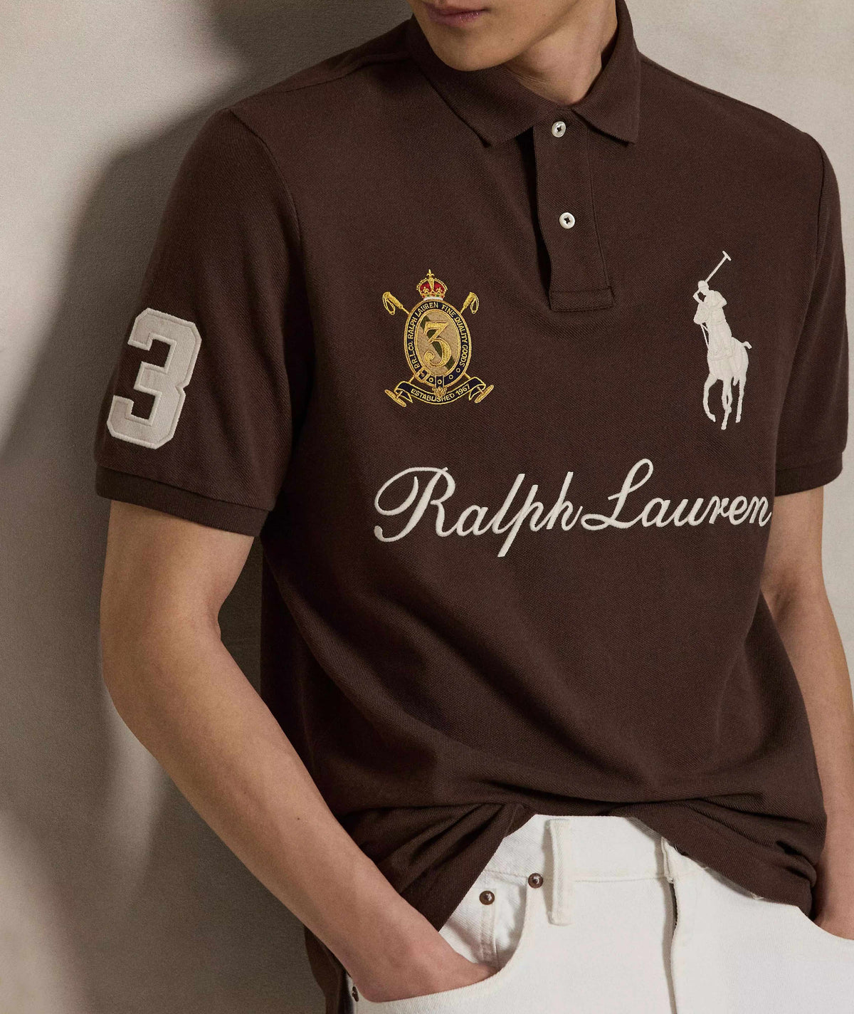 Big Pony 20th Anniversary Crest Polo - Dark Brown