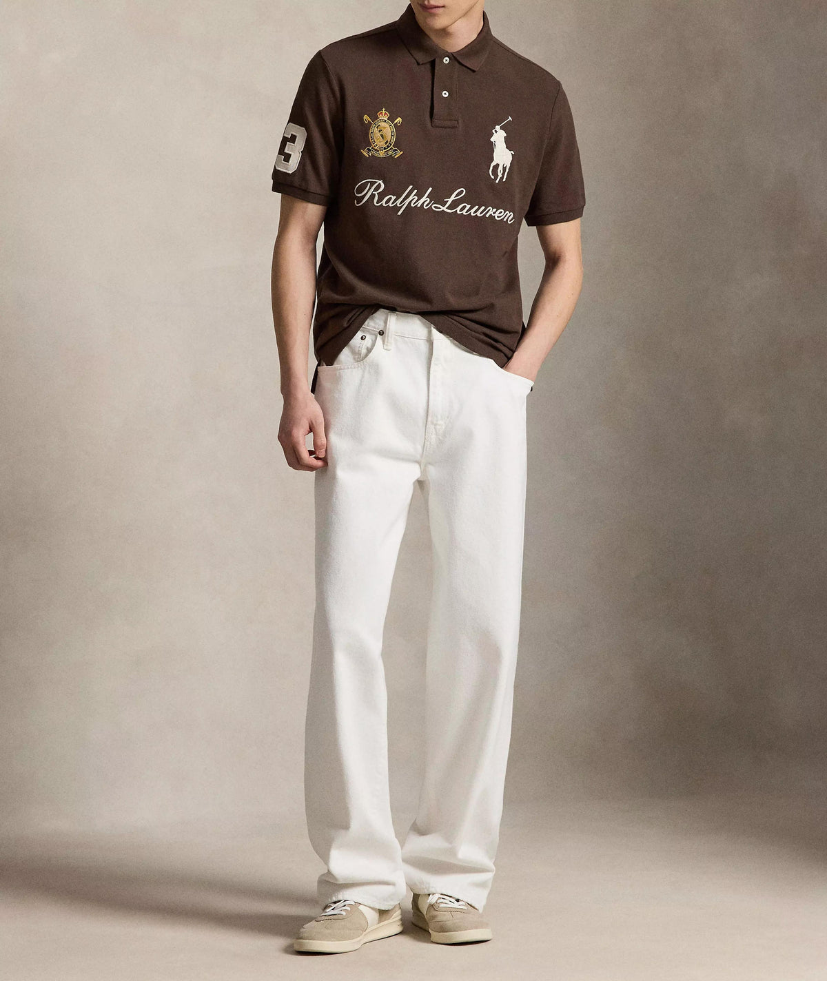 Big Pony 20th Anniversary Crest Polo - Dark Brown