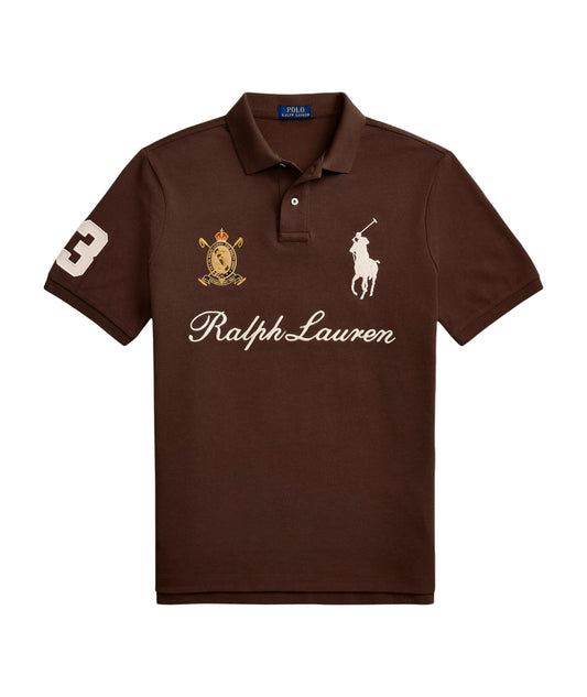 Big Pony 20th Anniversary Crest Polo - Dark Brown