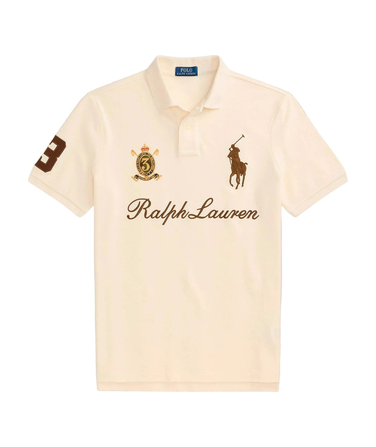 Big Pony 20th Anniversary Crest Polo - cream