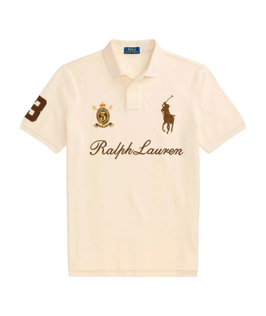 Big Pony 20th Anniversary Crest Polo - cream
