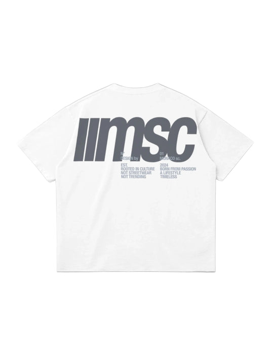 MSC LABEL TEE - WHITE