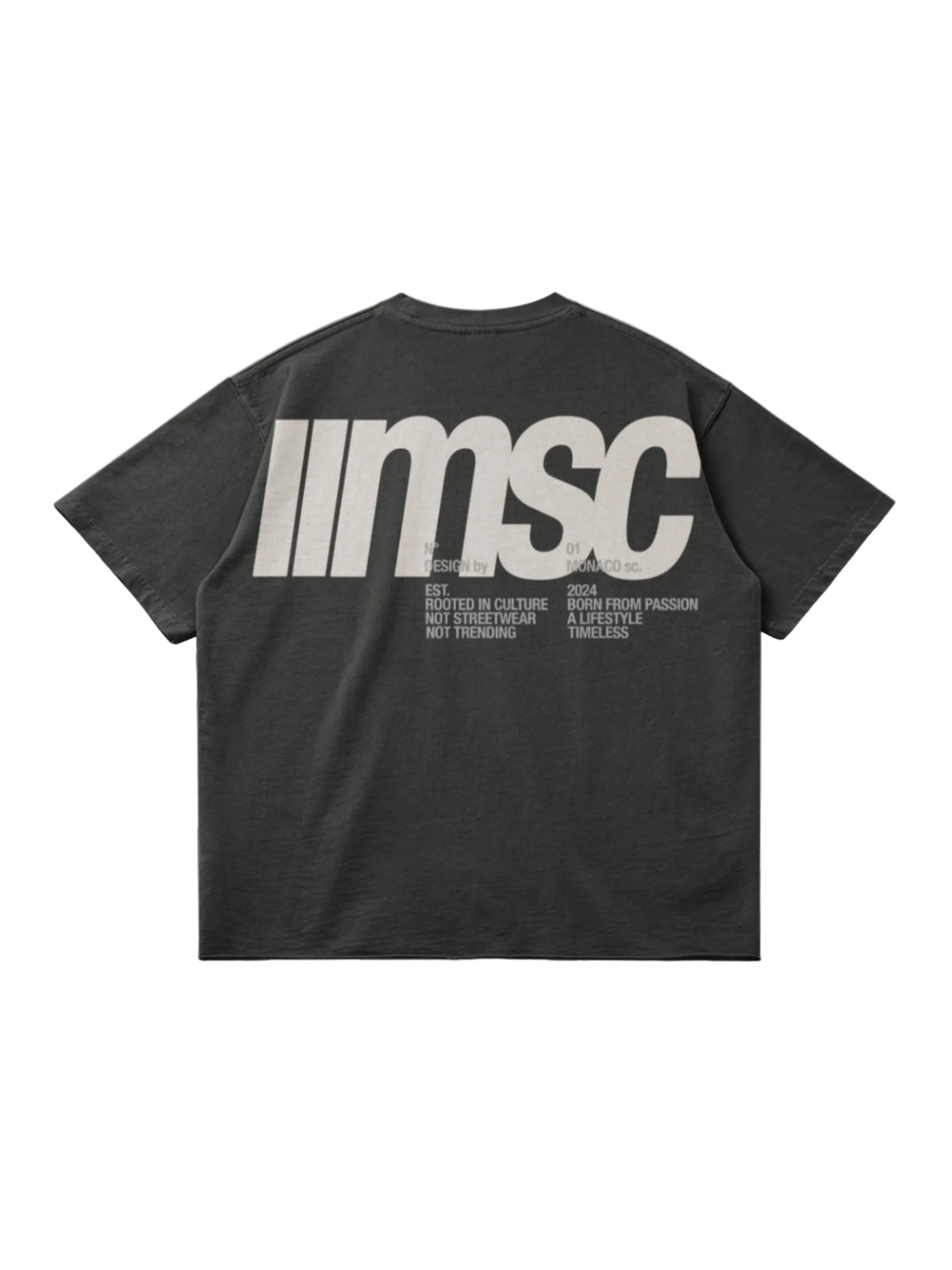 T-shirt MSC LABEL - Gris foncé