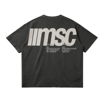 T-shirt MSC LABEL - Gris foncé