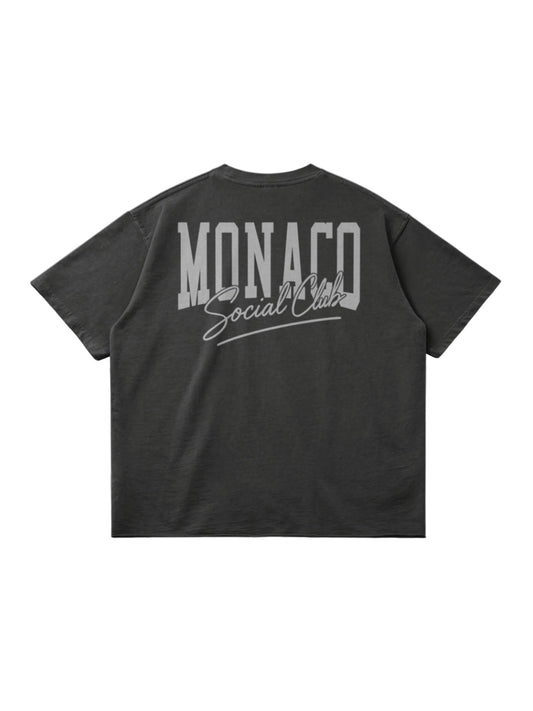 MONACO SHADOW LOGO TEE -  Dark Gray