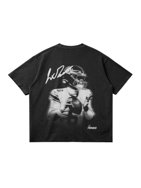 JAXSON DART BLUR TEE - Faded Black