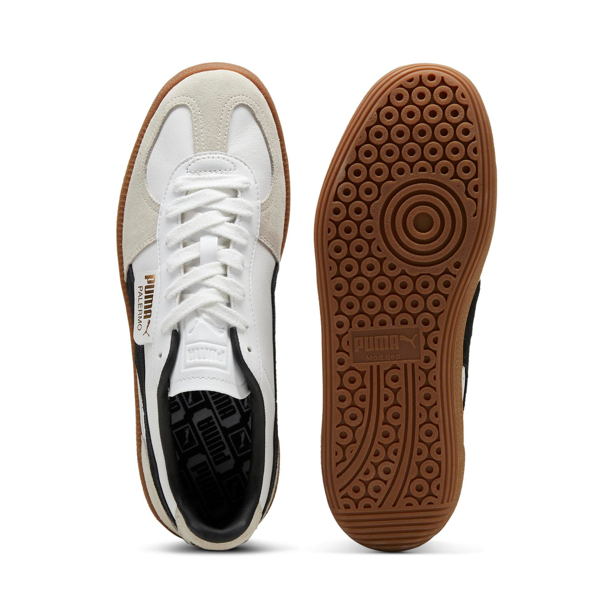 Sneakers en cuir Palermo - White-Vapor Gray-Gum
