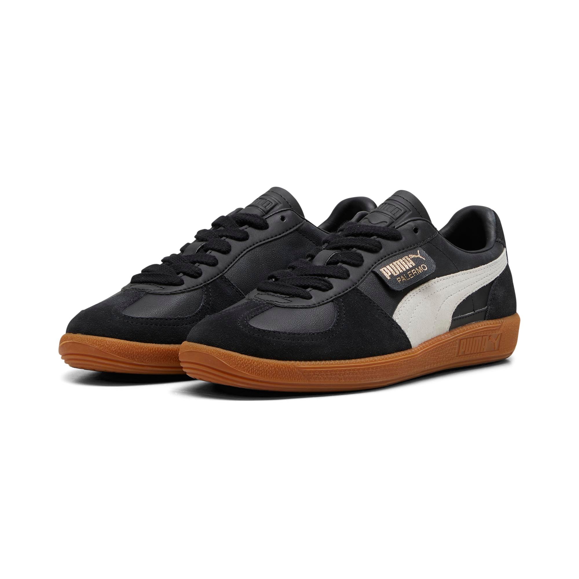 Sneakers en cuir Palermo - Black-Feather Gray-Gum