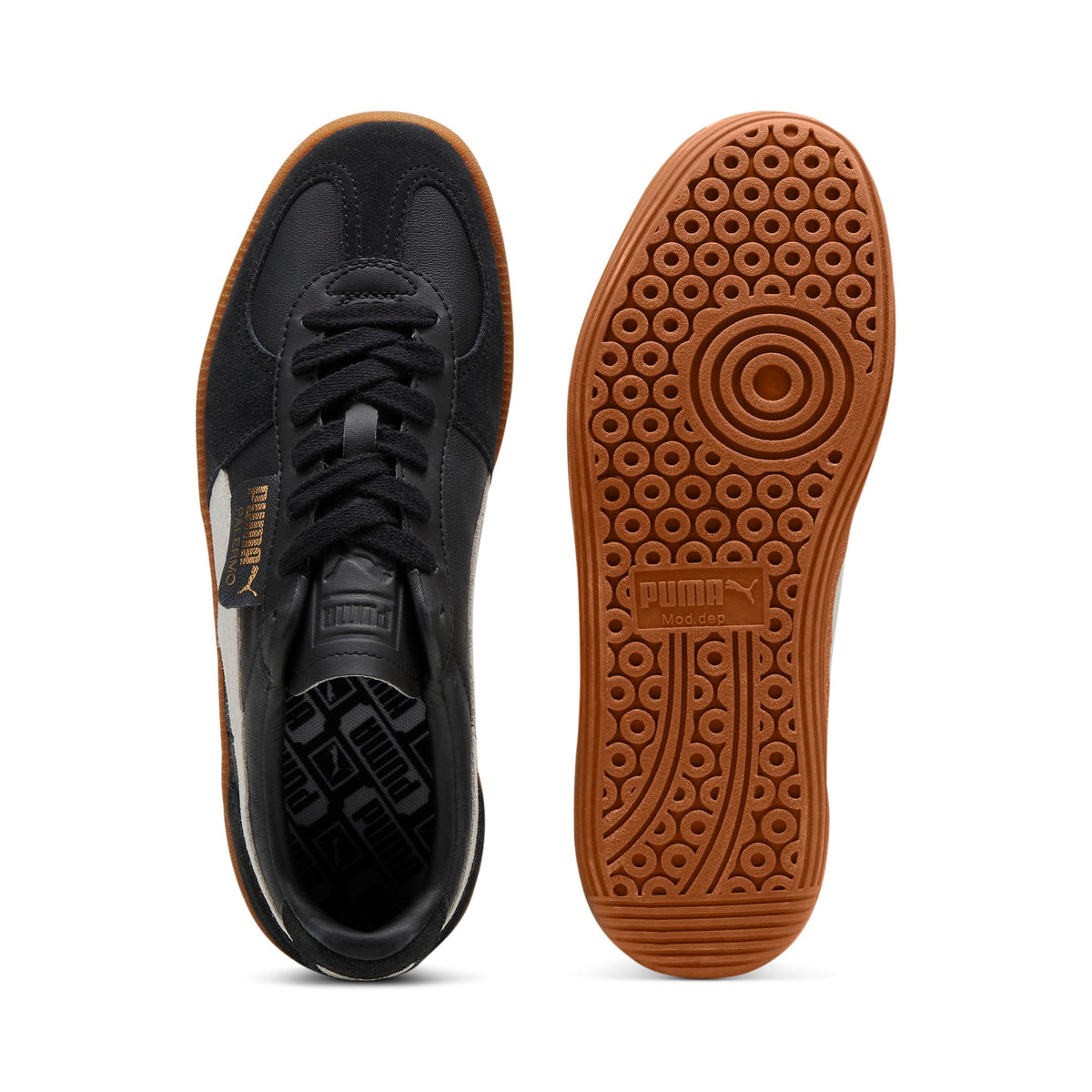 Sneakers en cuir Palermo - Black-Feather Gray-Gum