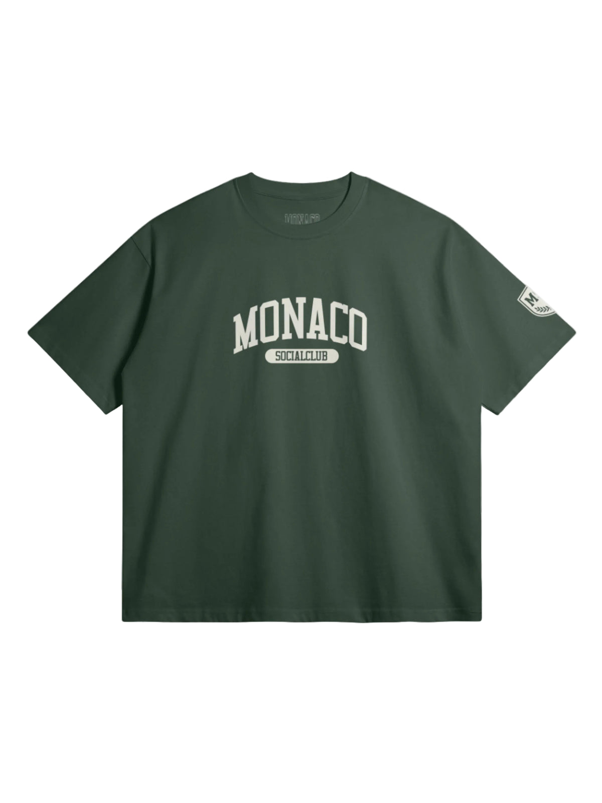 T-SHIRT COLLÉGIAL MONACO - Vert
