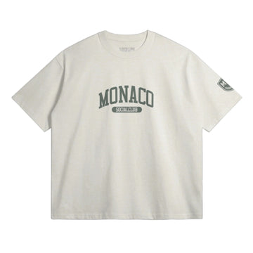 T-SHIRT COLLÉGIAL MONACO - Gris