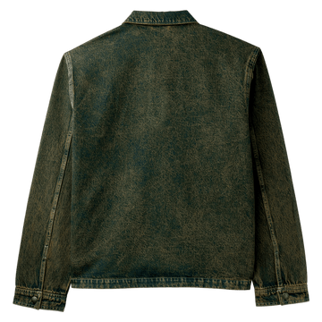 MENS LEWISTOWN DENIM JACKET - GREEN TONE FADE