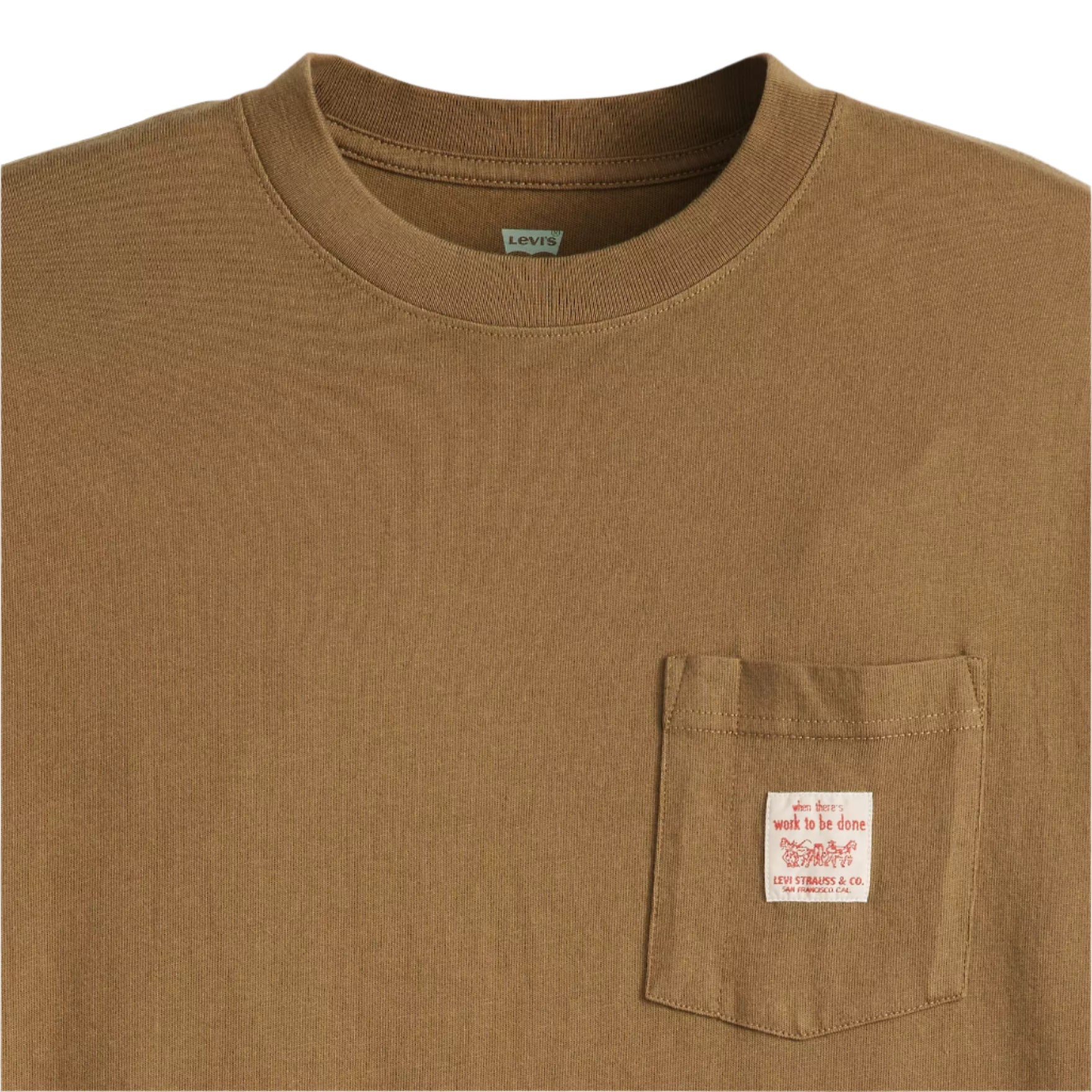 Short Sleeve Workwear T-shirt - Ermine - Brown