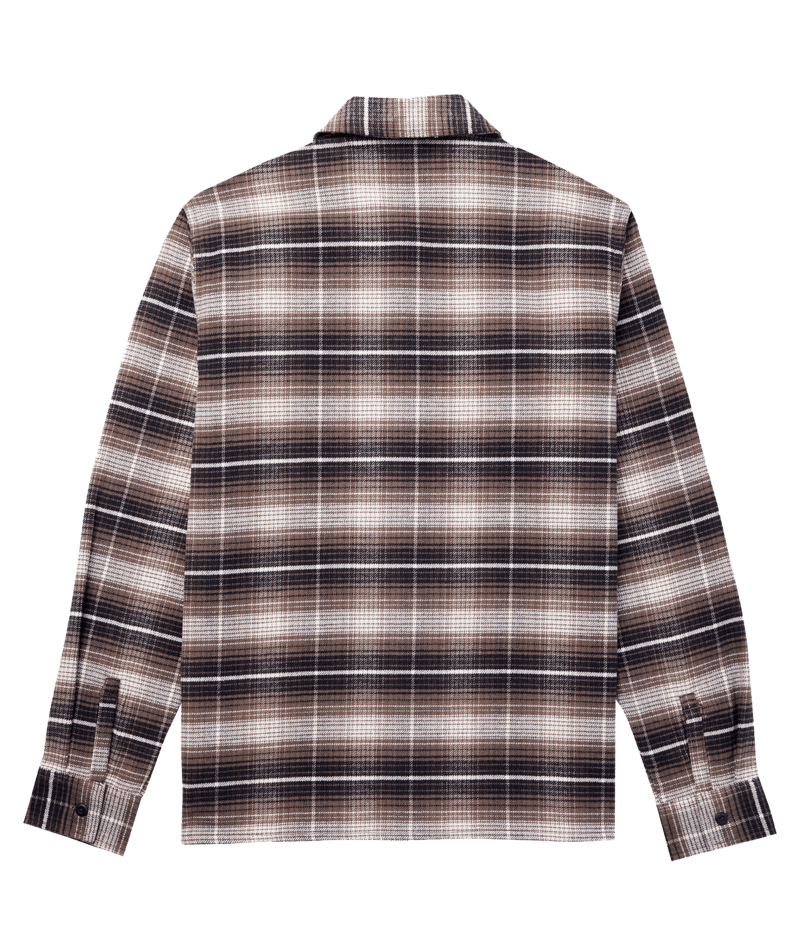 MENS FOREST CHECK SHIRT - MUSHROOM