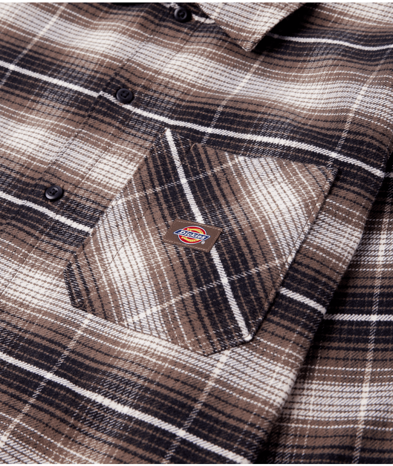 MENS FOREST CHECK SHIRT - MUSHROOM