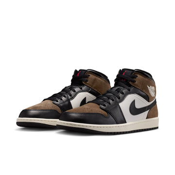 Air Jordan 1 Mid - BLACK/PHANTOM-PALOMINO
