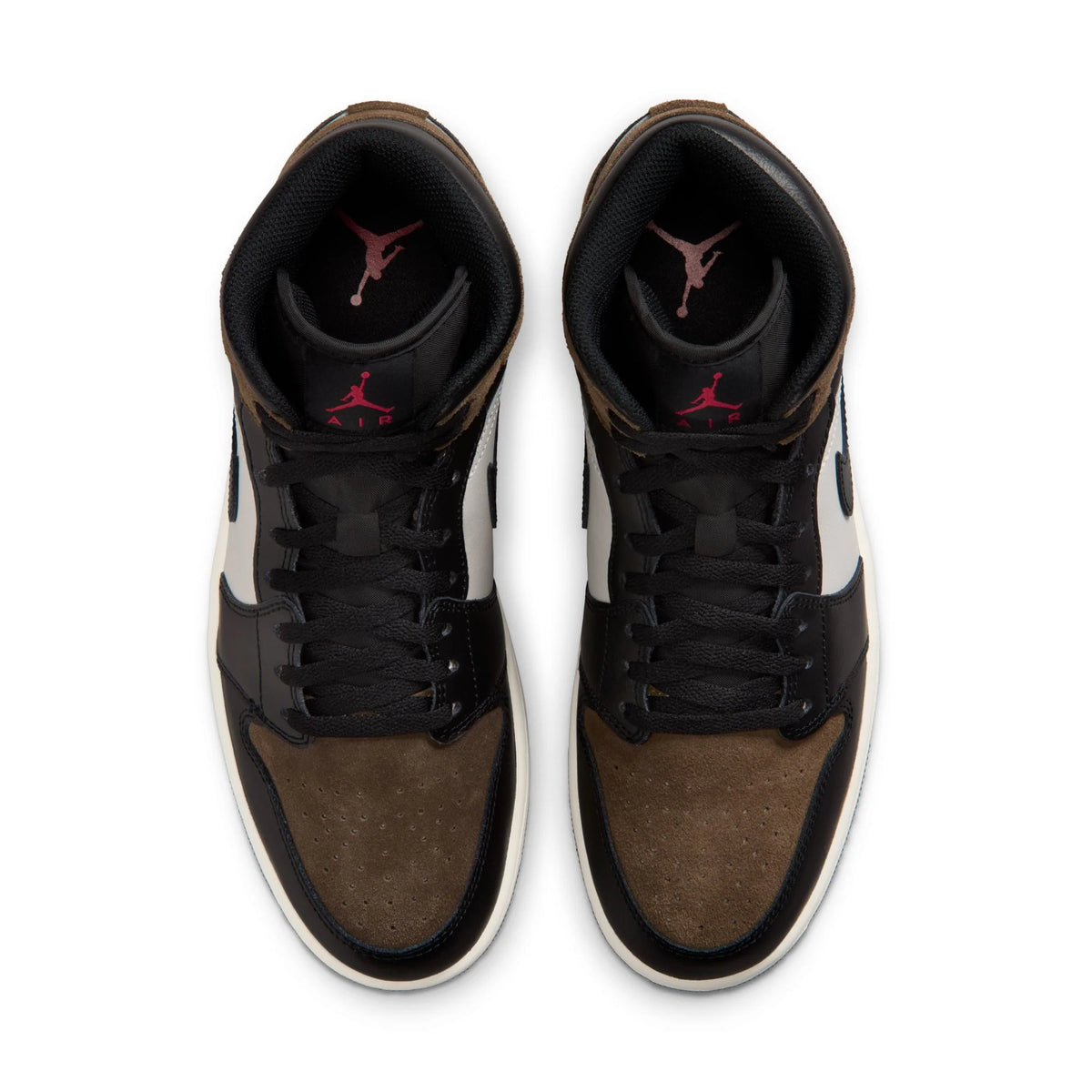 Air Jordan 1 Mid - BLACK/PHANTOM-PALOMINO