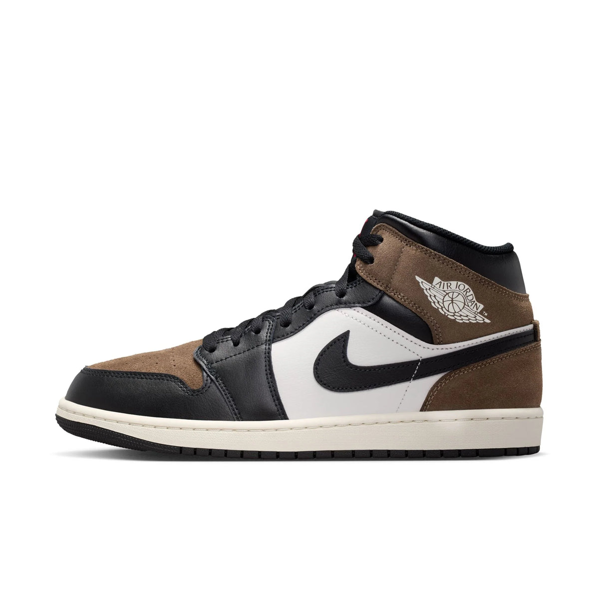 Air Jordan 1 Mid - BLACK/PHANTOM-PALOMINO