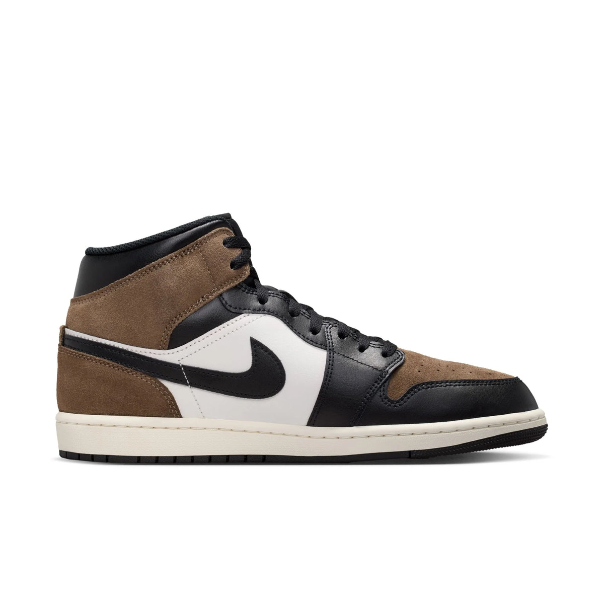 Air Jordan 1 Mid - BLACK/PHANTOM-PALOMINO