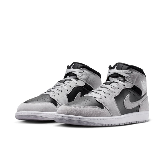 Air Jordan 1 Mid - LT SMOKE GREY/WHITE-BLACK