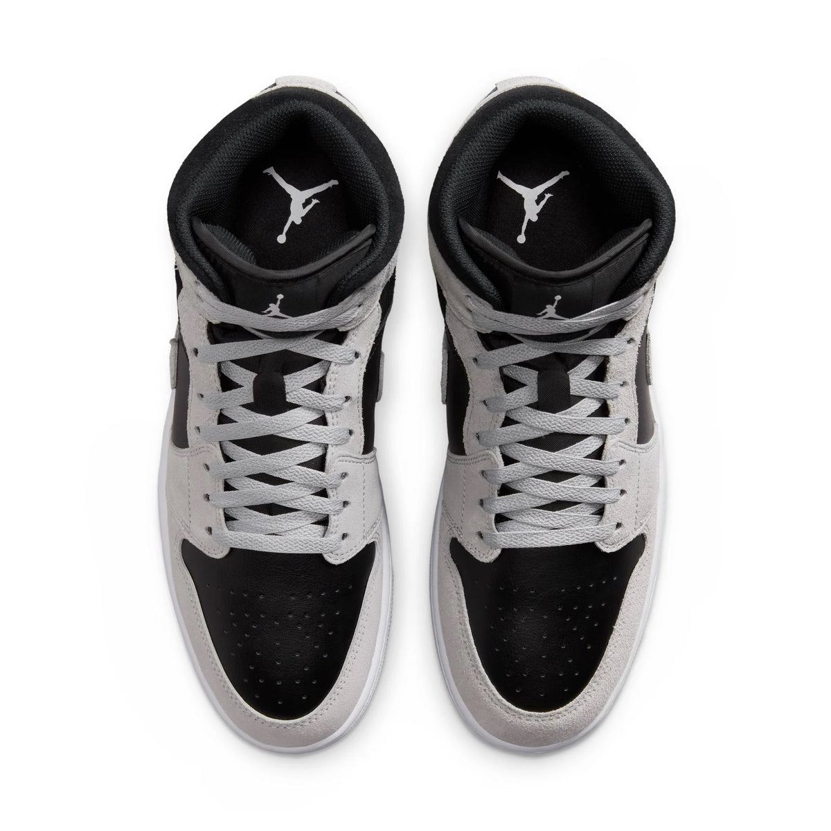 Air Jordan 1 Mid - LT SMOKE GREY/WHITE-BLACK