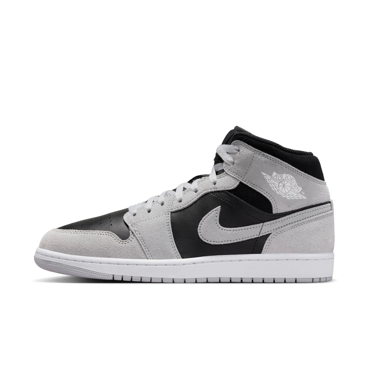 Air Jordan 1 Mid - LT SMOKE GREY/WHITE-BLACK