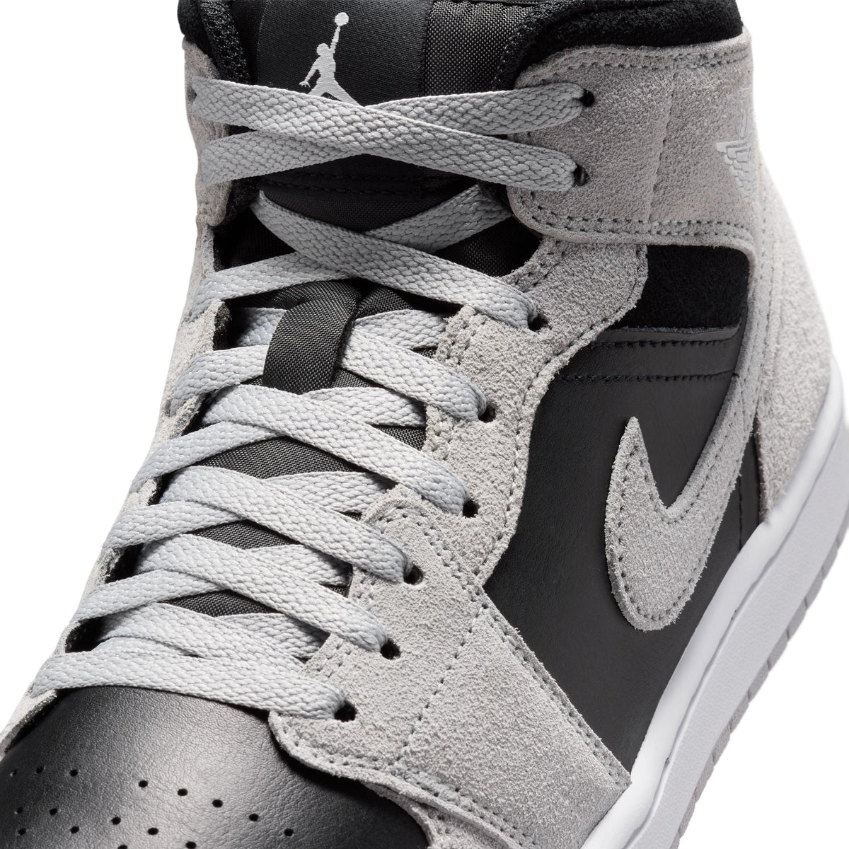 Air Jordan 1 Mid - LT SMOKE GREY/WHITE-BLACK