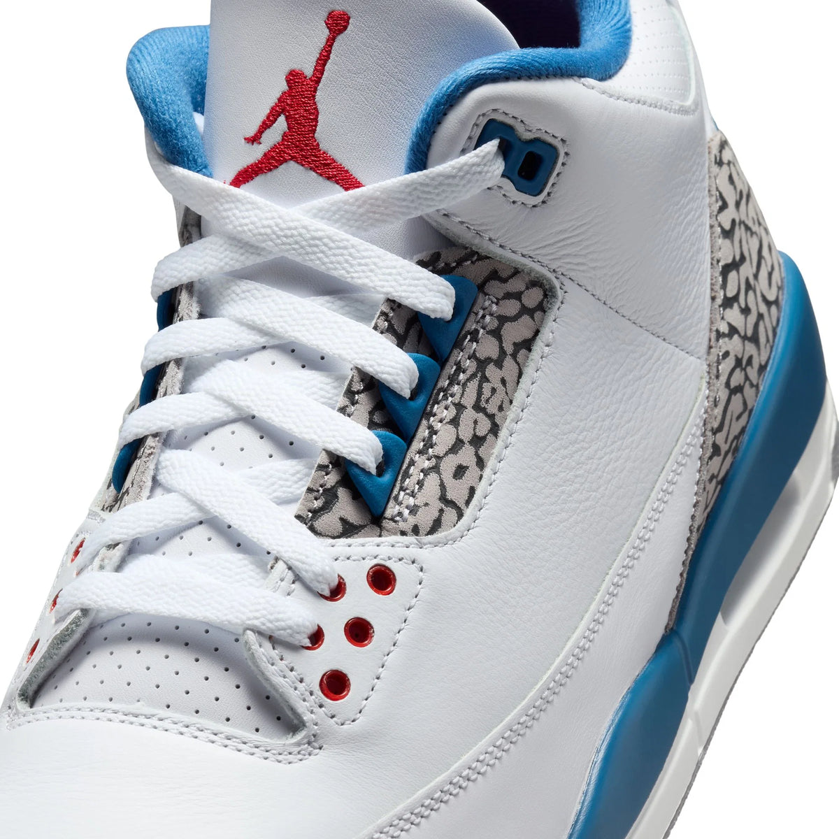 Air Jordan 3 Retro "True Blue" - Blanc/True Blue/Fire Red