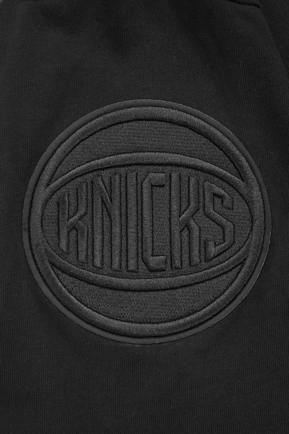 NBA NEW YORK KNICKS NEUTRAL COTTON JERSEY DROP SHOULDER TEE - Black