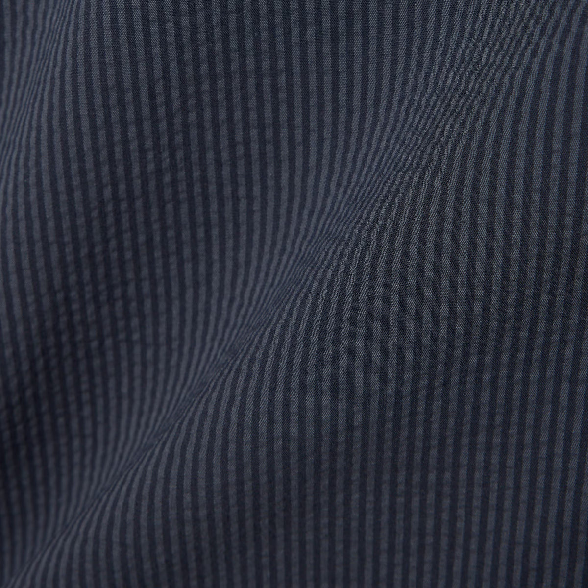 Relaxed Fit Seersucker Shirt - Black/Charcoal