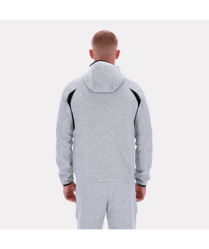 reebok contrast panel zip hoodie - Grey