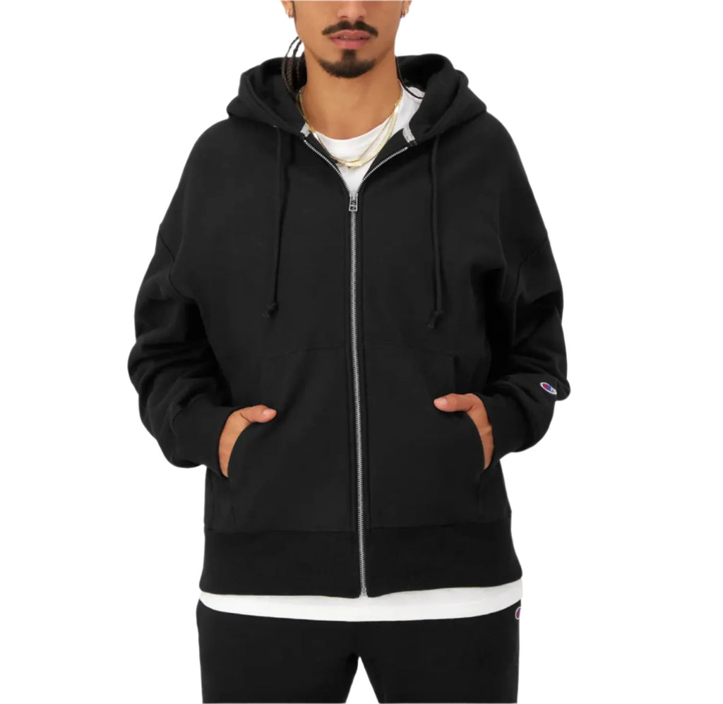 Reverse Weave Arena Full-Zip Hoodie - Black