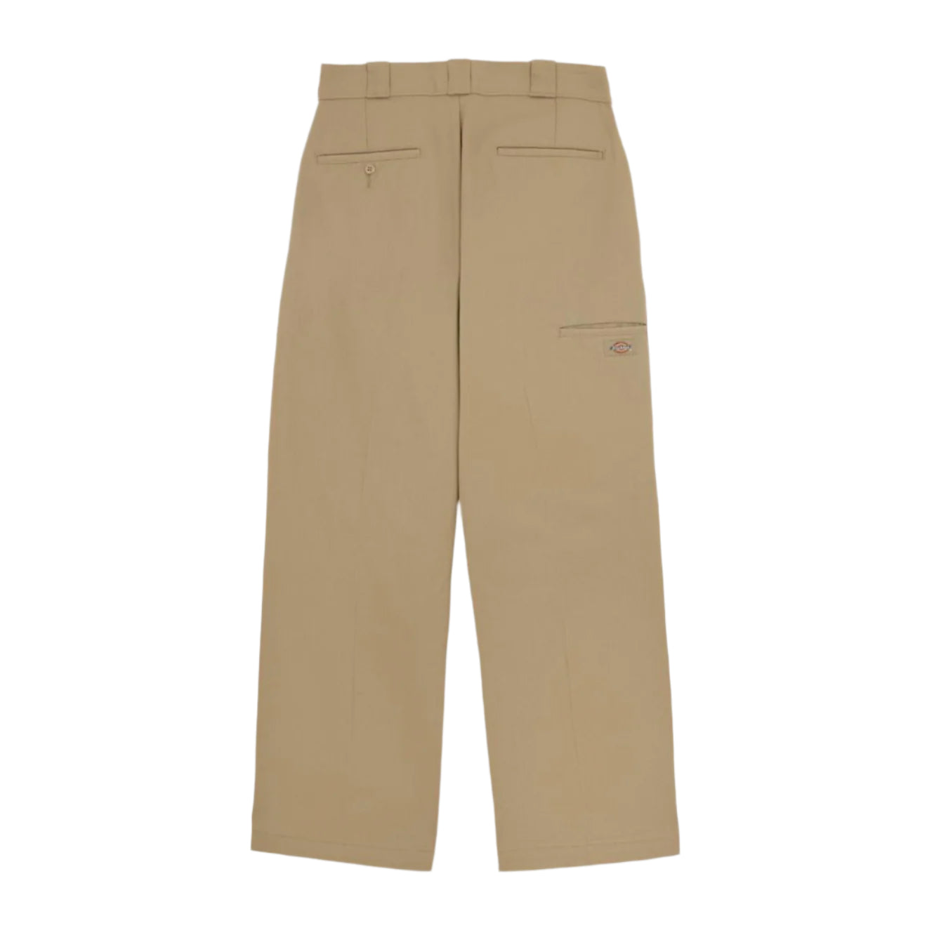Loose Fit Double Knee Work Pants - Khaki