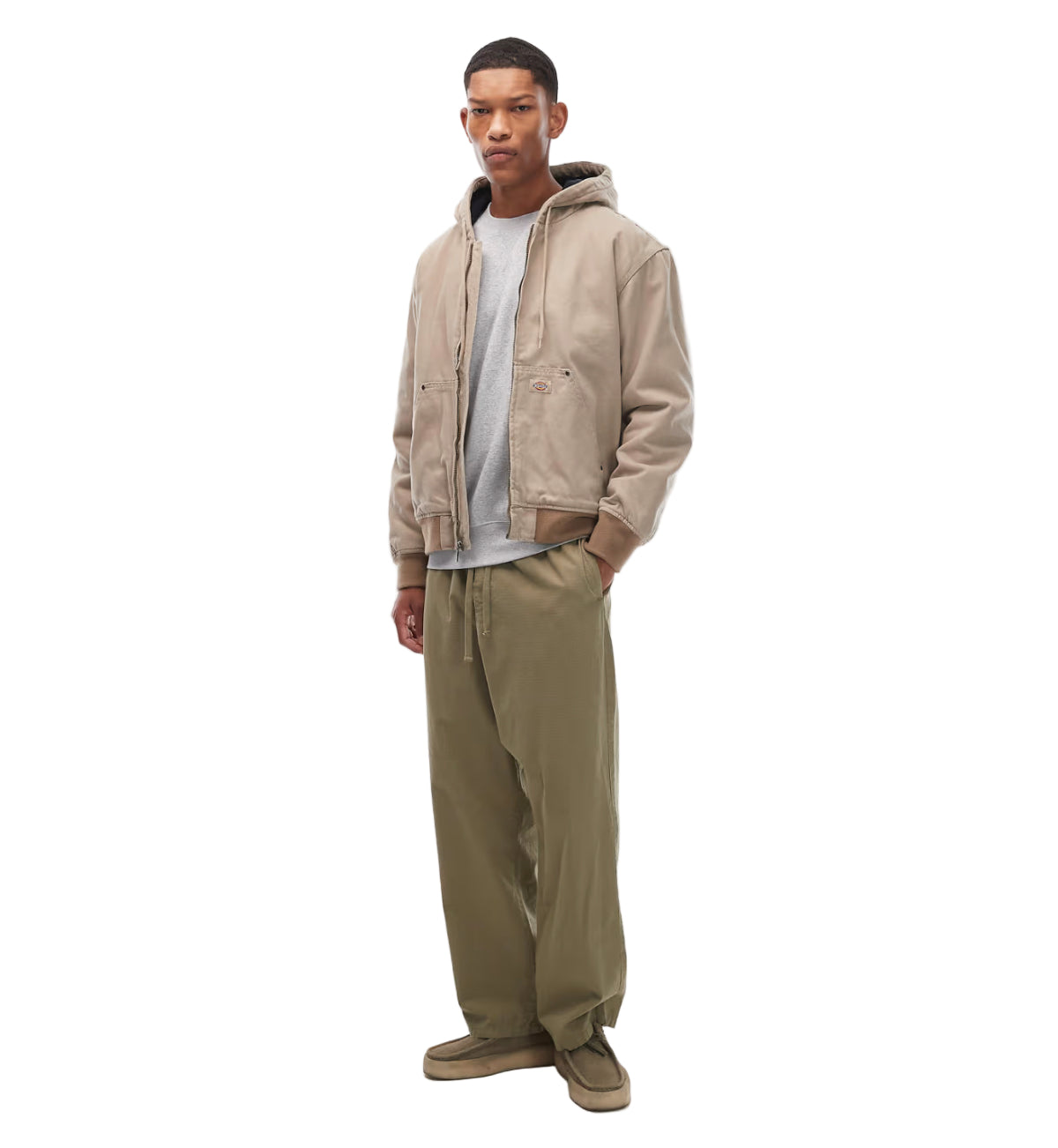 Dickies Hilham Hooded Canvas Jacket - Desert sand