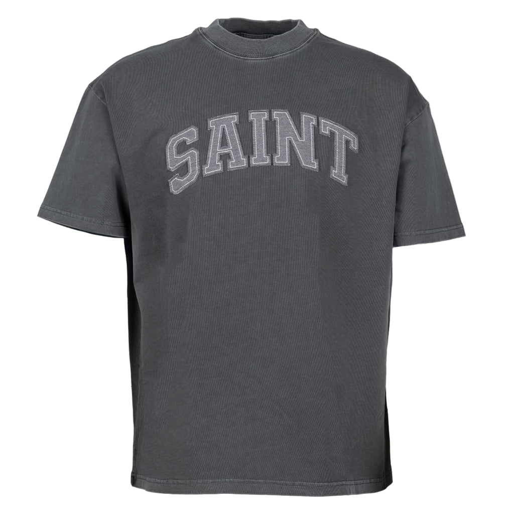 Saint Heavyweight Grey Patch Charcoal Tee
