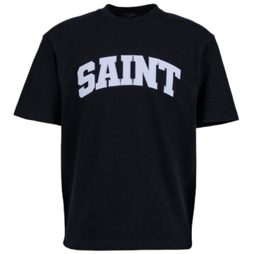 Saint Heavyweight Tee Black/WHT Patch