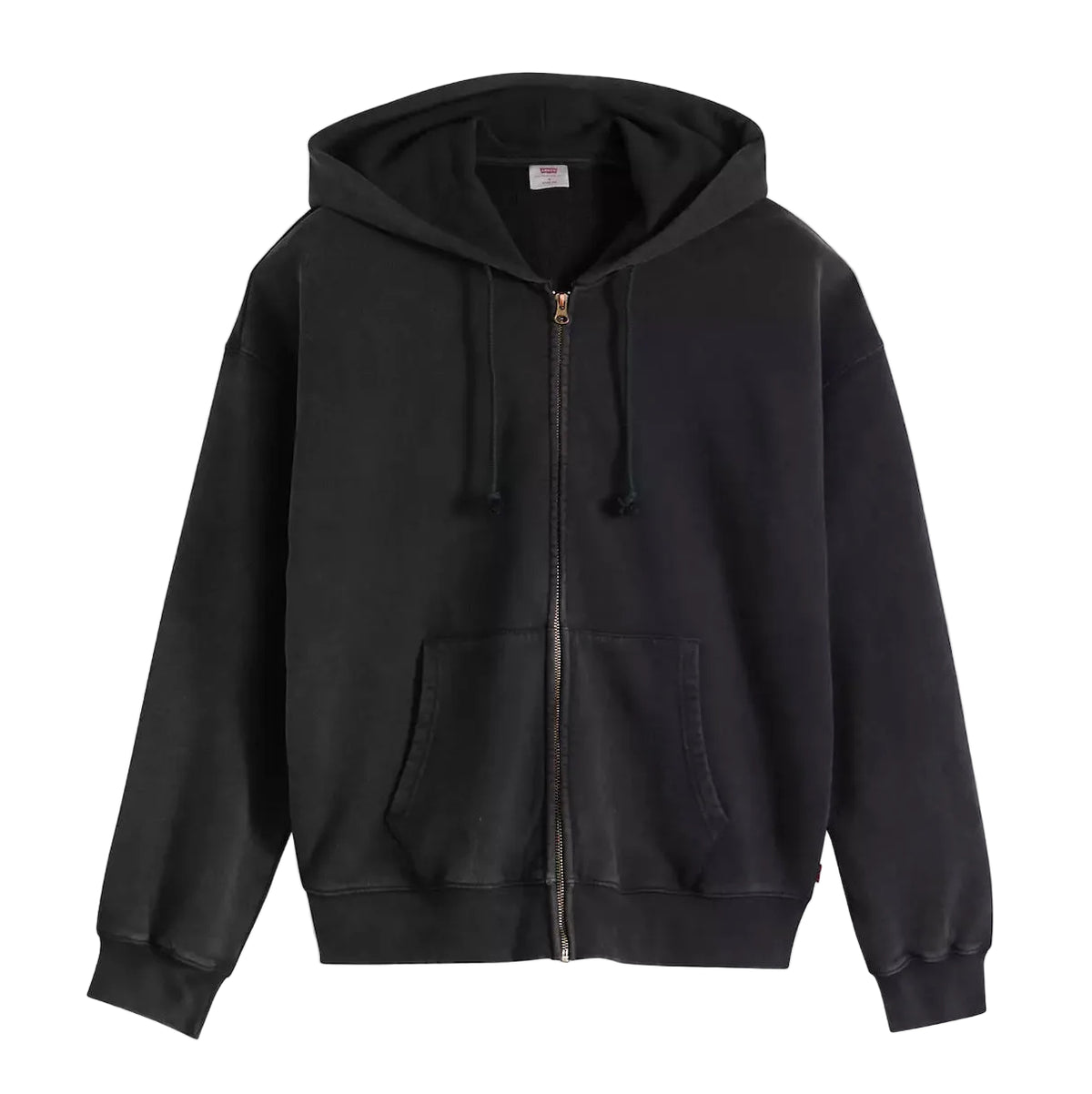 hayes boxy full zip - Grunge Wash Jet Black 