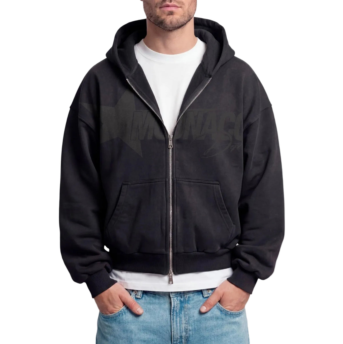 Zip-UP Hoodie BLUR DEPT. - Noir