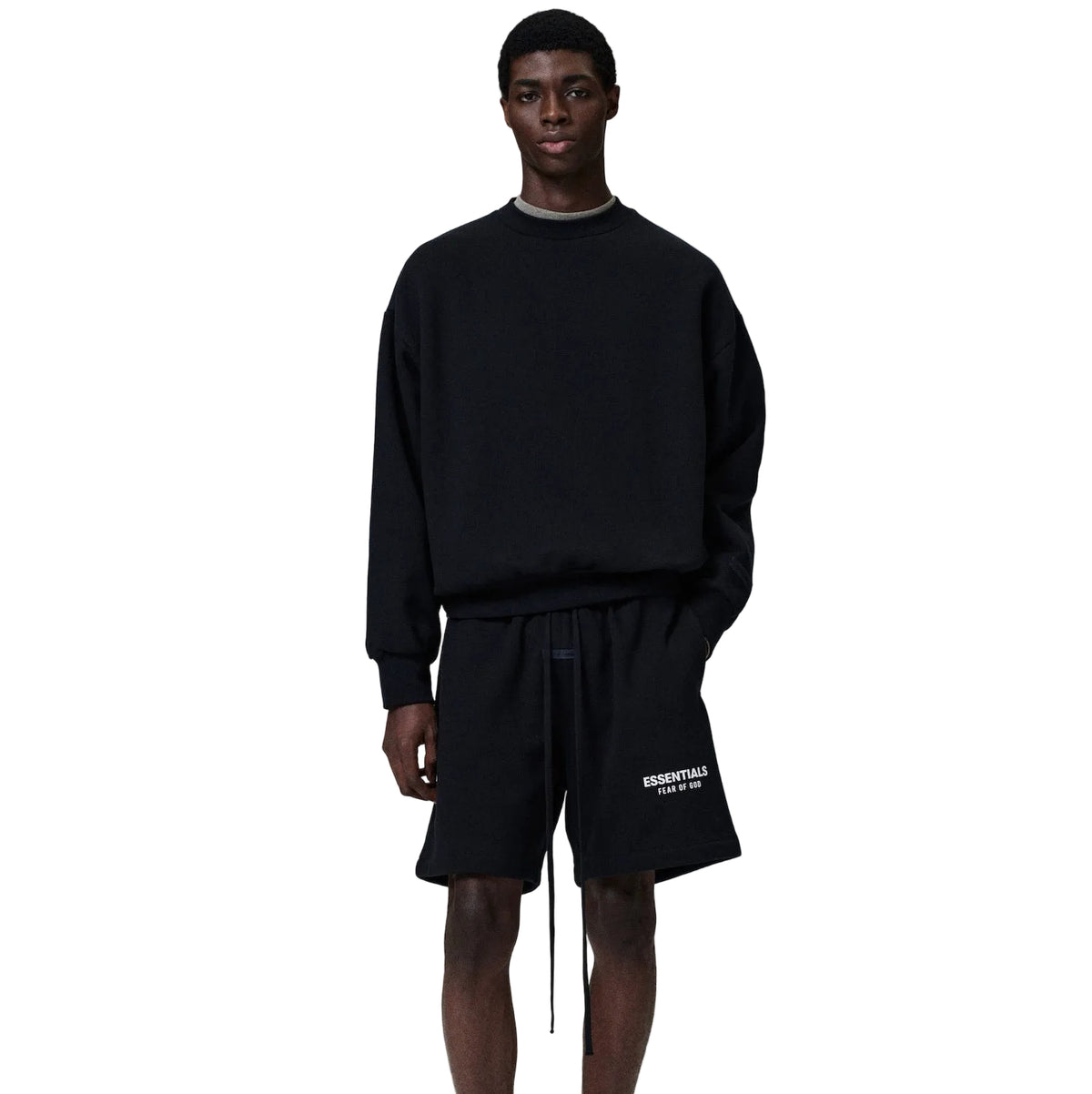 Essentials Classic Sweatshort - Black/White FW24 