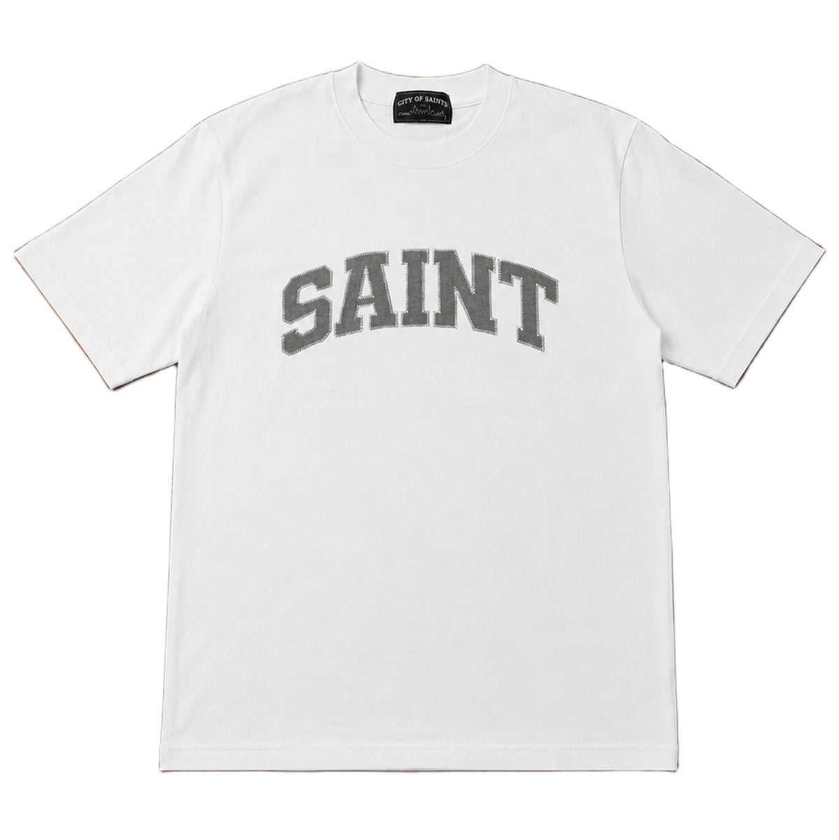 Saint Heavyweight T-Shirt White / Grey